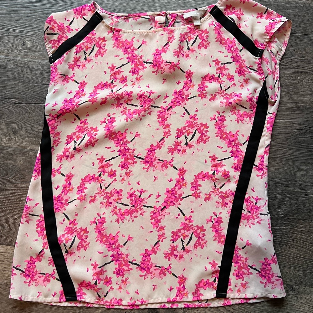 Banana Republic floral top s p small petite